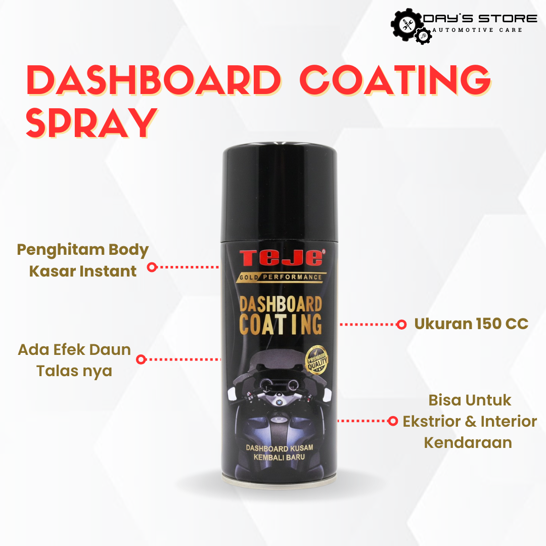 Motorcycle Body Blackening, Rough Car Dashboard, Matte Black Plastic, Dashboard Coating 150ml Harga 28,500 rupiah*Gratis Ongkir