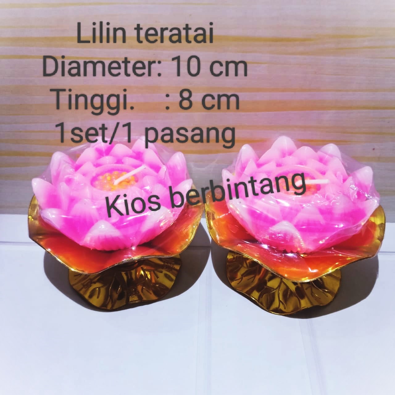 Lotus Candles, Lotus Worship Candles, 1 Set