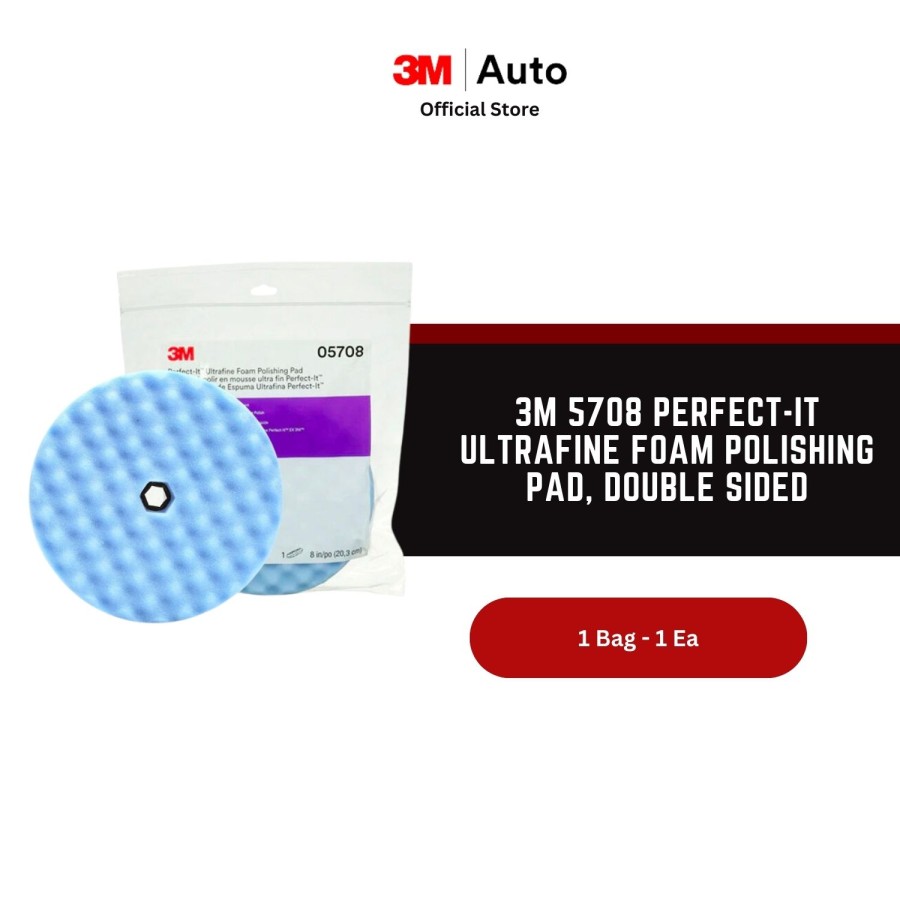 3M 5708 Perfect-It Ultrafine Foam Polishing Pad, Double Sided Harga  580,000 Ringgit*Penghantaran Percuma