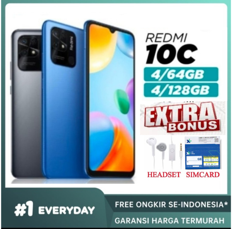 HP XIAOMI REDMI 10C 4/128 GB - REDMI 10C RAM 4GB ROM 128GB - Garansi Harga  1,200,000 Ringgit*Penghantaran Percuma