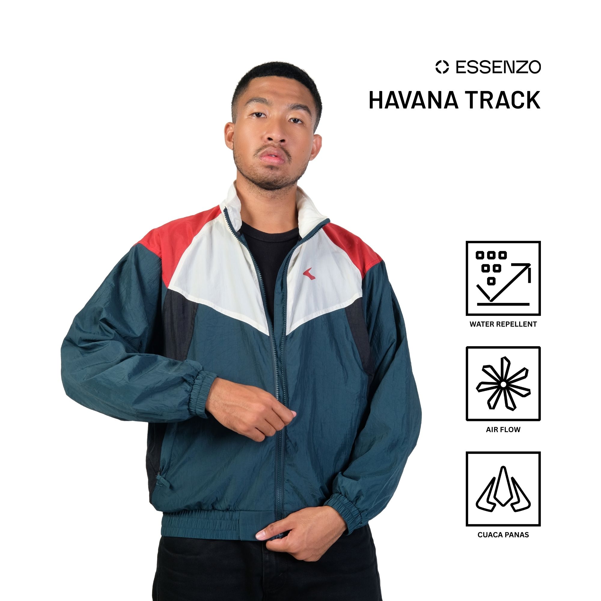 Respiro Havana Track | Men's Windproof Daily Motorcycle Jacket Harga 455,500 rupiah*Gratis Ongkir