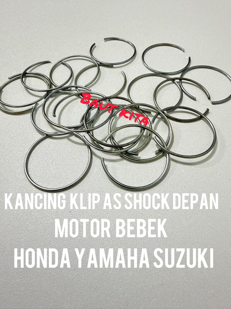 30 PCs wire studs clip seals cap axle shock front 25.5 Mili Harga 21,000 rupiah*Gratis Ongkir