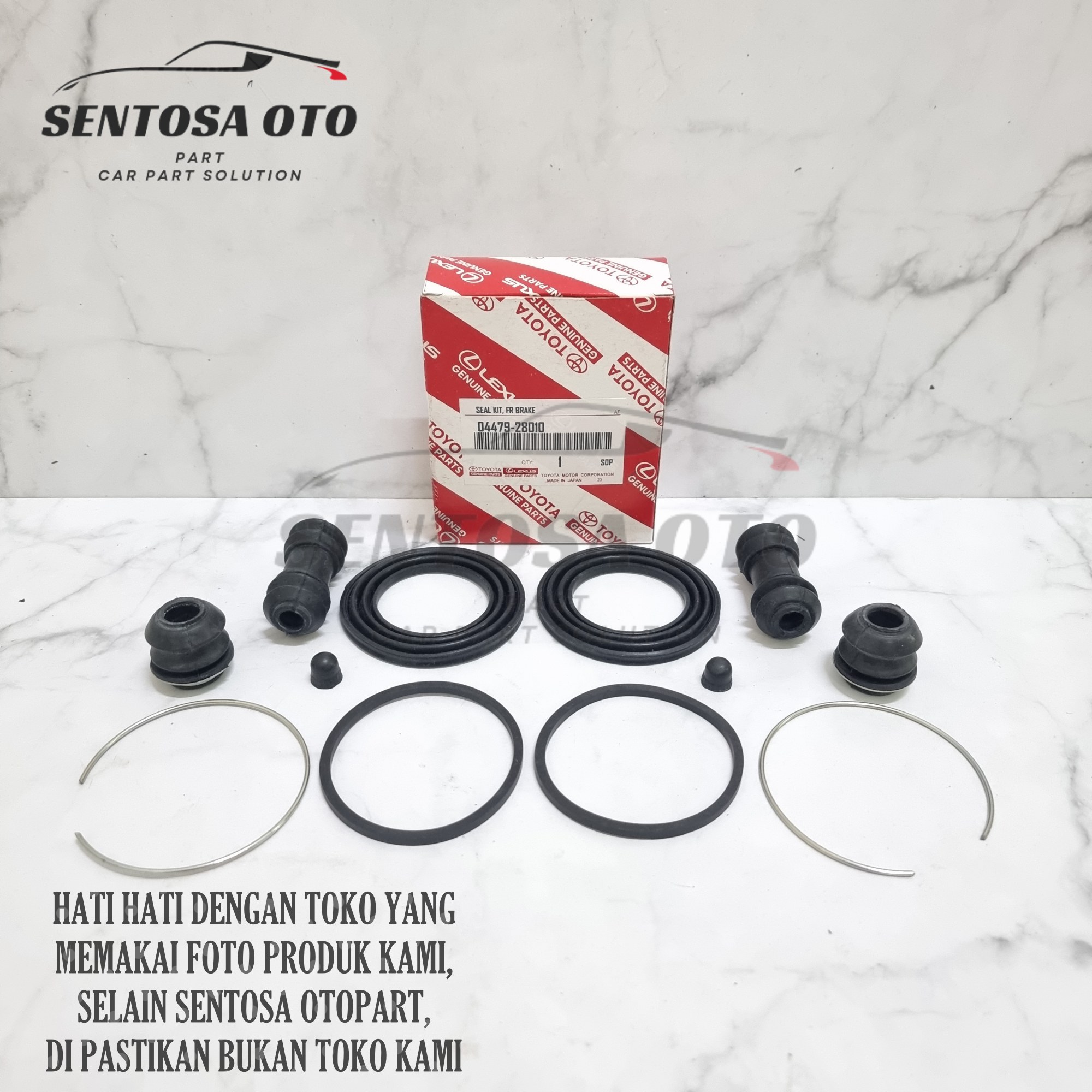 Krista LGX LSX SGX Grand Kijang p/n 04479-28010 Kijang brake disc rubber caliper kit Harga 23,900 rupiah*Gratis Ongkir