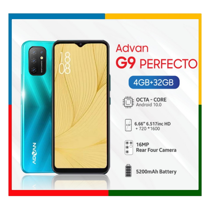 Advan G9 Perfecto  Smartphone - 6.6 HD+ Screen - Triple Camera -  RAM 4GB/ROM 32GB - bATT 5200 mAH