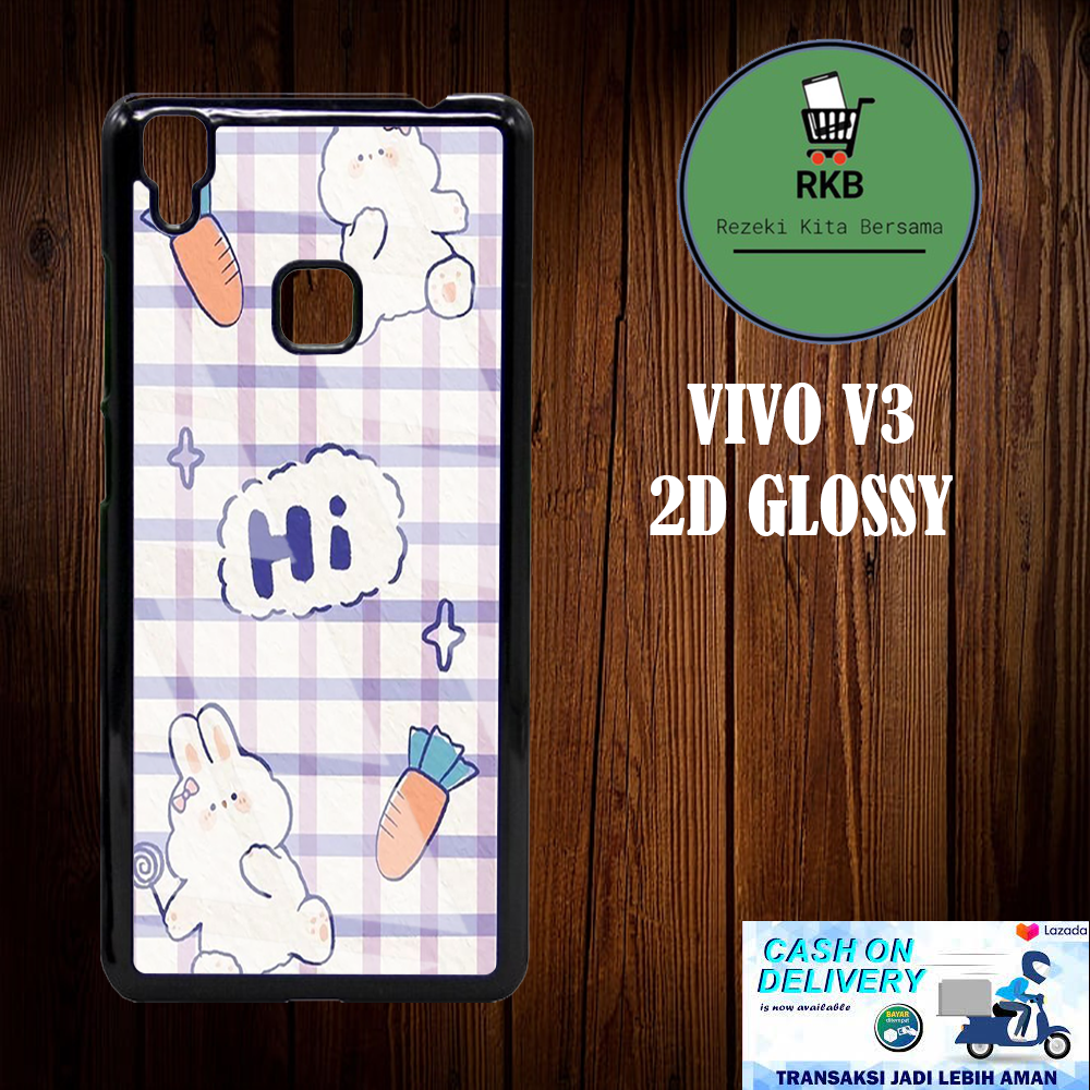 Case Vivo V3 RKB SHOP Case Kaca Glossy Fashion Case Boneka
