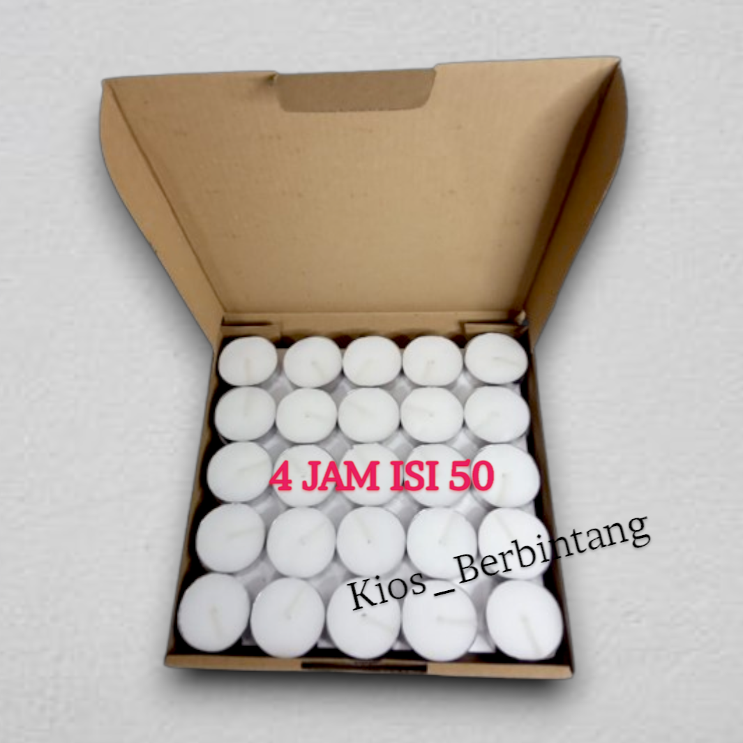 Tealight Candles 4 Hours Decorative Candles Tin Candles Contains 50Pcs