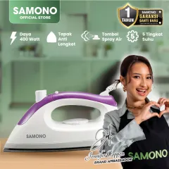 SAMONO Setrika Baju Spray Anti Kusut Anti Kuman 400 Watt Garansi 1 Tahun SW-IRS400