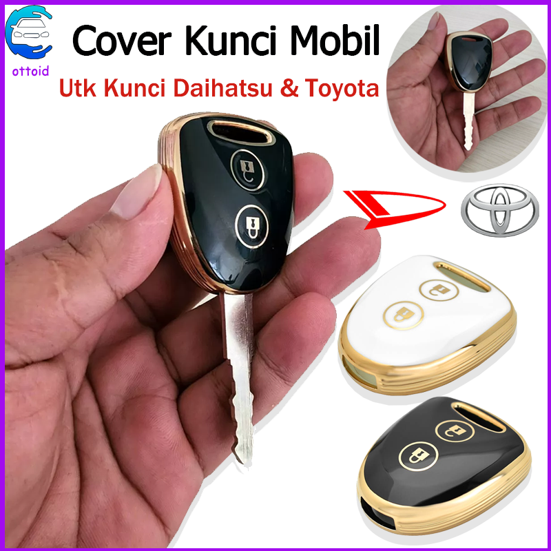 Toyota Car Key Cover Daihatsu Car Key Case Tpu Keyless Car Remote Key Cover for Toyota Veloz Daihatsu Agya Avanza Calya Car Key Harga 25,999 rupiah*Gratis Ongkir