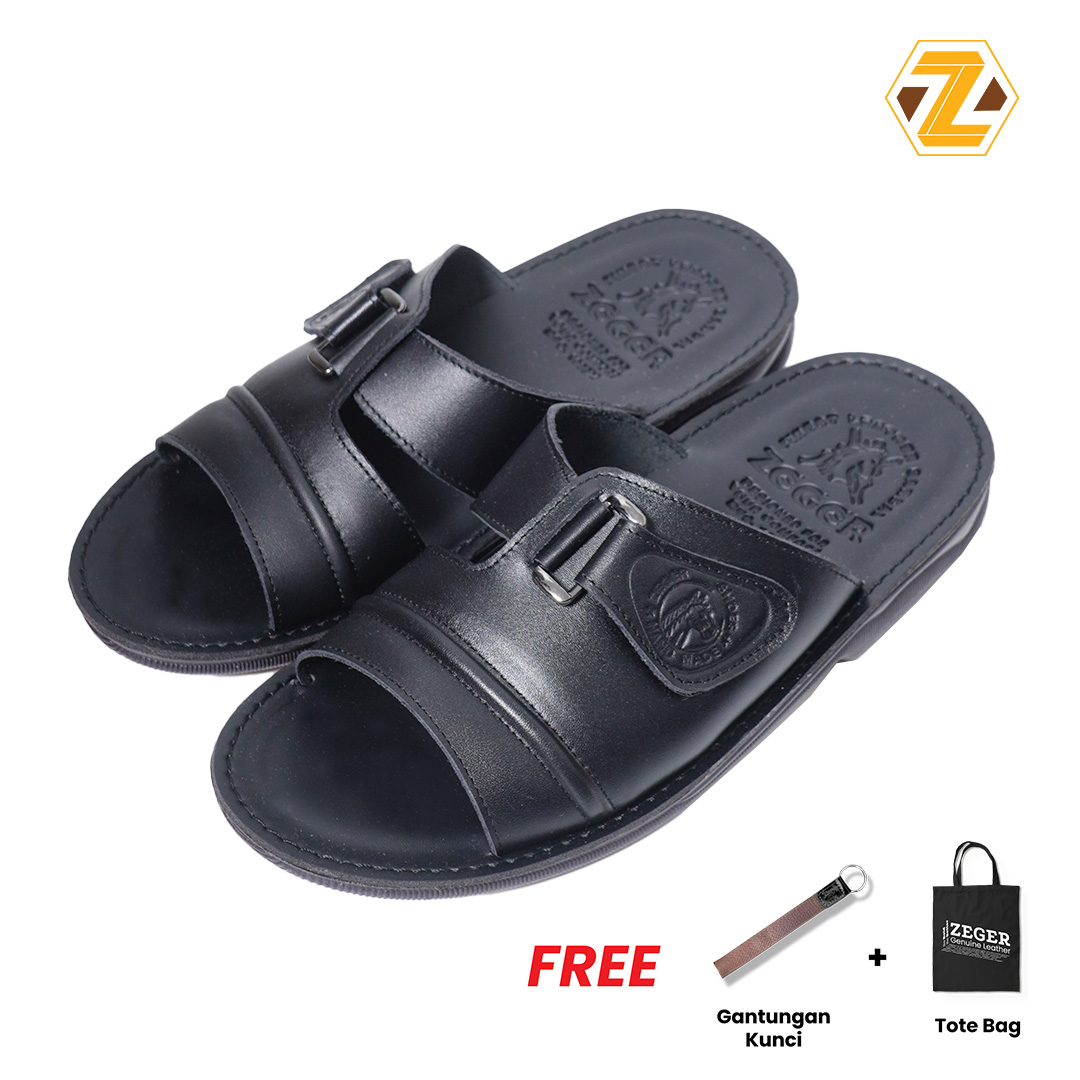 Zeger Sandal Kulit Pria - P 370 - Merek Zeger Harga 159,135 rupiah*Gratis Ongkir