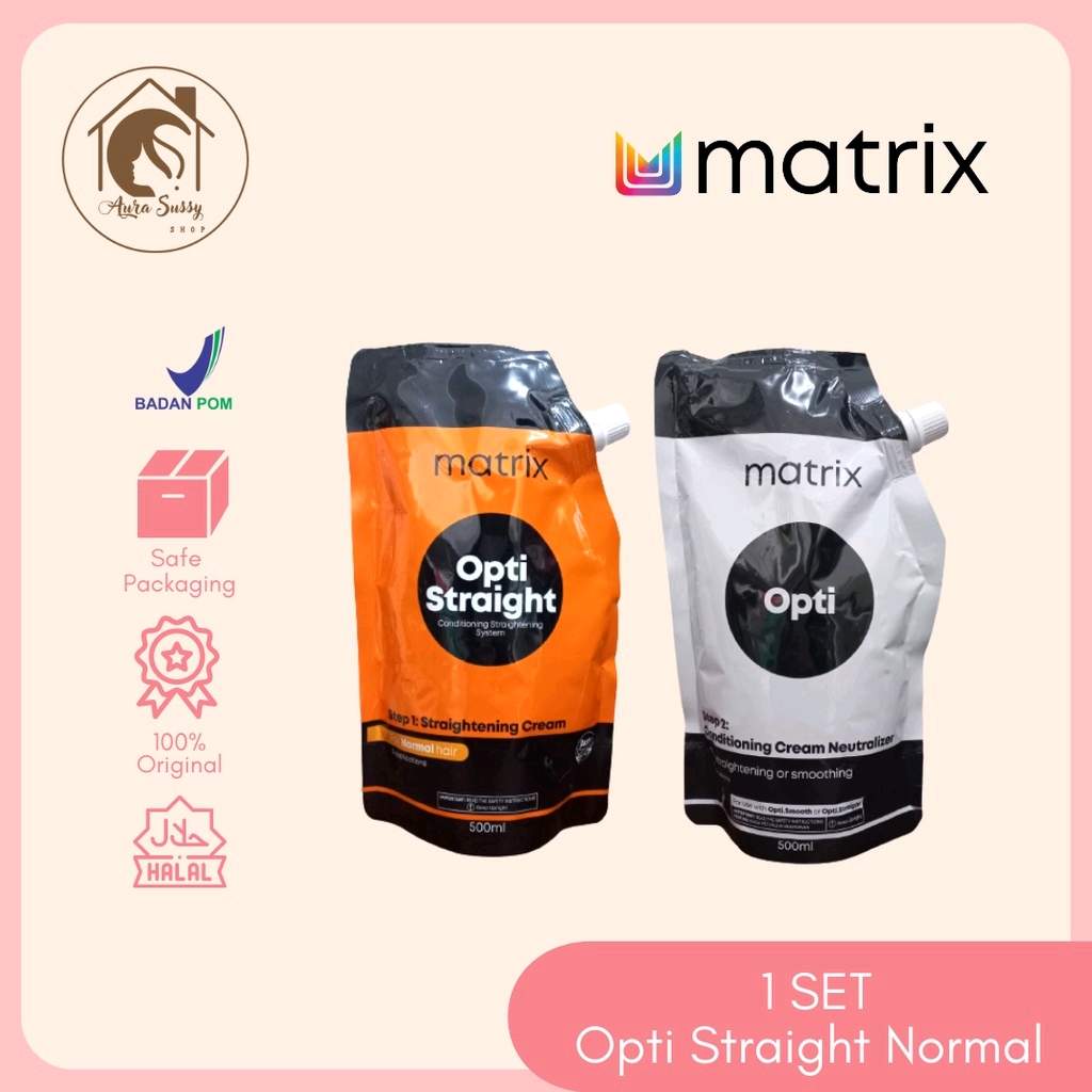 Matrix Opti Straight Normal set smoothing rambut 500 ml
