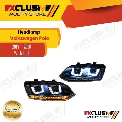 Volkswagen Polo GTI style 2012-2018 headlamp Harga 8,950,000 rupiah*Gratis Ongkir