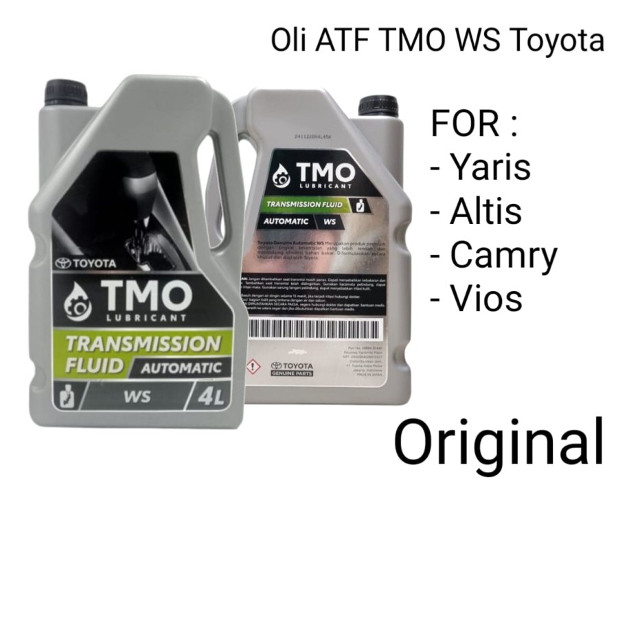 ATF Toyota TMO WS Oli Matic Grand All New Avanza Vios Yaris Camry Corolla Altis Alphard Original Giá 278,500 Đồng*Miễn phí vận chuyển