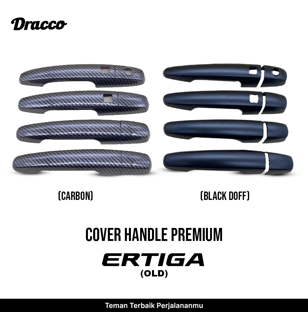 Premium Handle Cover Ertiga Old Carbon Black Doff Car Door Handle Cover Dracco Accessories Harga 90,000 rupiah*Gratis Ongkir