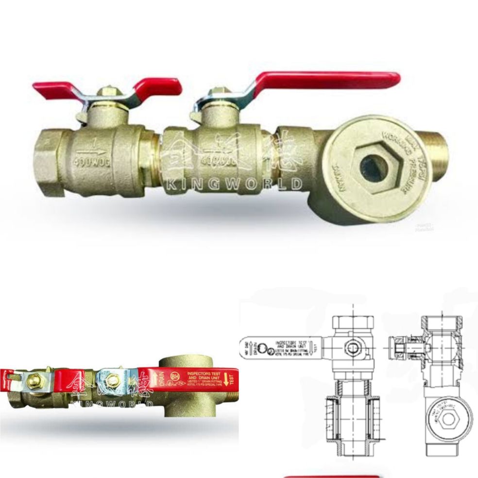 INSPECTION TEST AND DRAIN UNIT 1" BH-7 Harga 2,500,000 rupiah*Gratis Ongkir