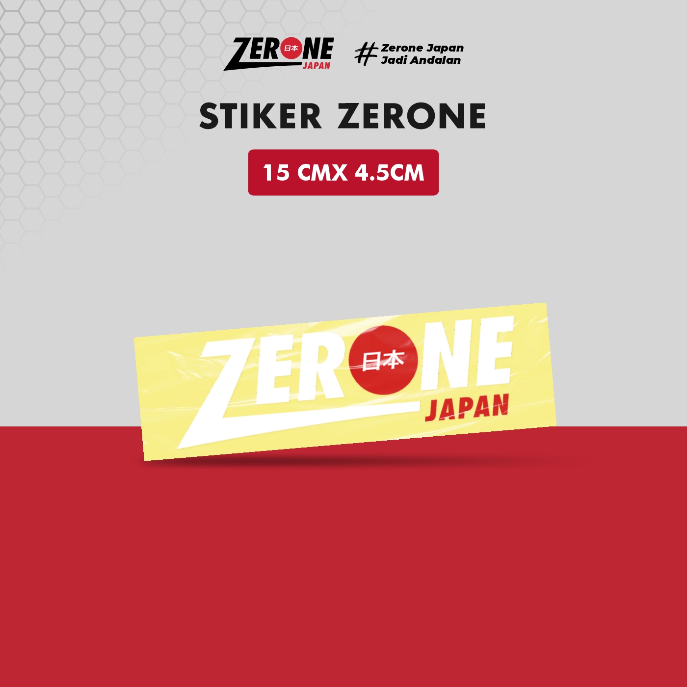 Stiker Zerone Japan [ NON EMBOS ] Stiker Mobil & Motor Original Harga 7,000 Ringgit*Penghantaran Percuma