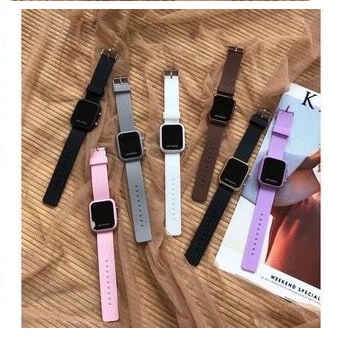 	 Axnat Jam Tangan Wanita / Pria Digital Rubber Led Watch Import Grosir High Quality Jf087 	