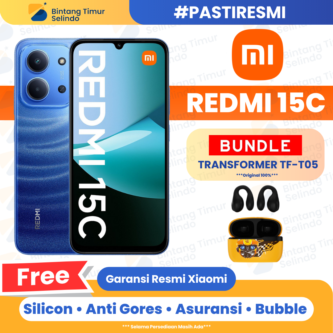 Xiaomi Redmi 15C NFC 6/128GB & 8/256GB-1 year official warranty Harga  1,699,000 Ringgit*Penghantaran Percuma
