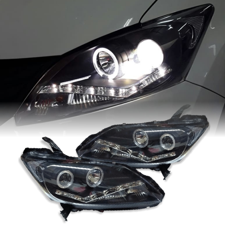 Sonar Head Lamp Honda Freed 2009-On Audi Style - Projector Black Housing Harga 4,500,000 rupiah*Gratis Ongkir