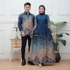 Baju Gamis Batik Pasangan Keluarga Couple Batik Sarimbit Baju Lebaran