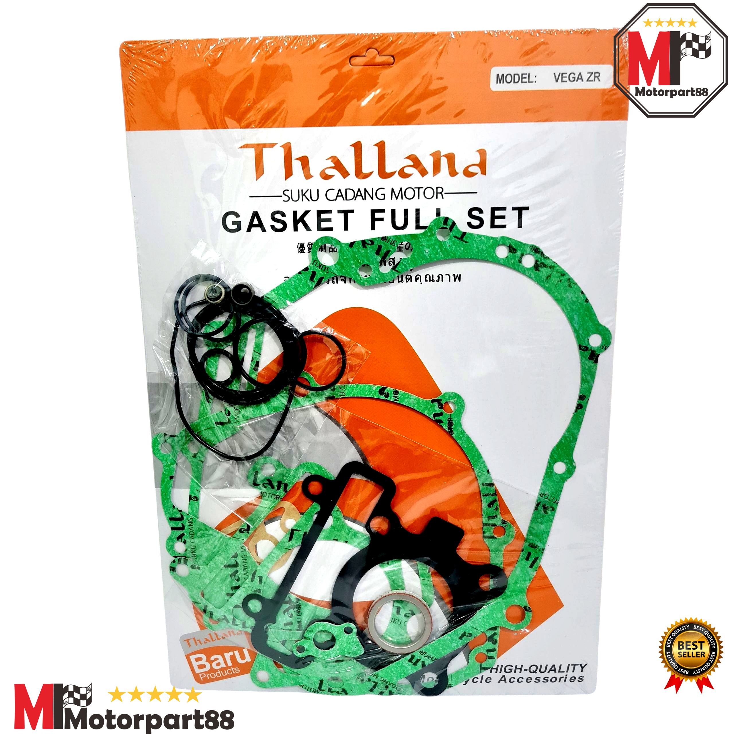 Gasket thalland gasket full set Vega ZR Jupiter robot 5D9 thalland Harga 18,300 rupiah*Gratis Ongkir