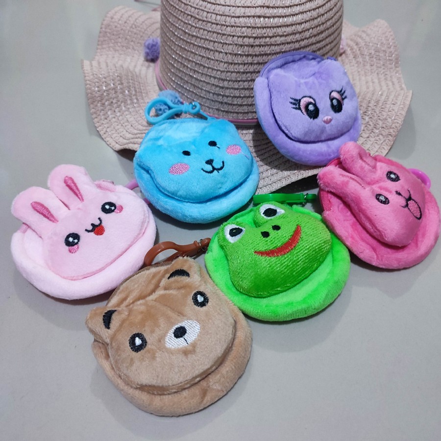 dompet koin boneka motif lucu wallet coin