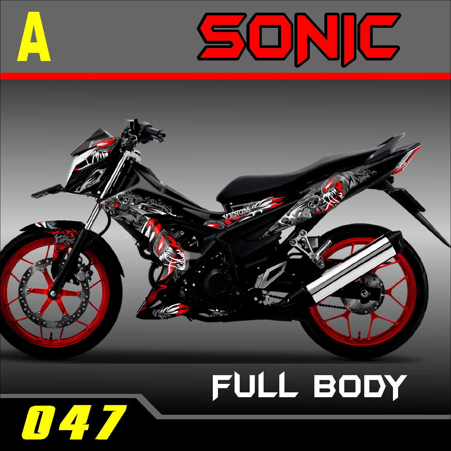 PROMO] SOLUSI MODIFIKASI BODY MOTOR HONDA SONIC FULL BODY.038 | Lazada  Indonesia