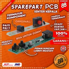 Papan PCB Sirkuit Sparepart Senter Kepala DONY AOKI Sentar Lampu Kepala