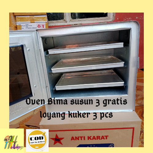 Bima Bakti Oven 3 Tiers Free 3 Pcs Baking Pans/ Cheap Tangkring Stove Oven Harga  146,000 rupiah*Gratis Ongkir