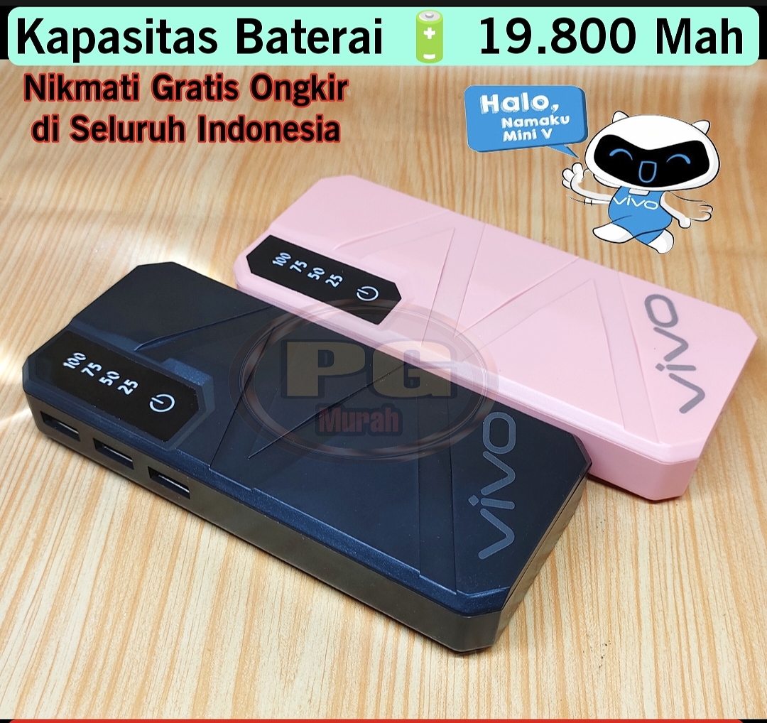 TERBARU TERLARIS 2023 !! Power Bank Vivo 19800 mAH Fast Charging