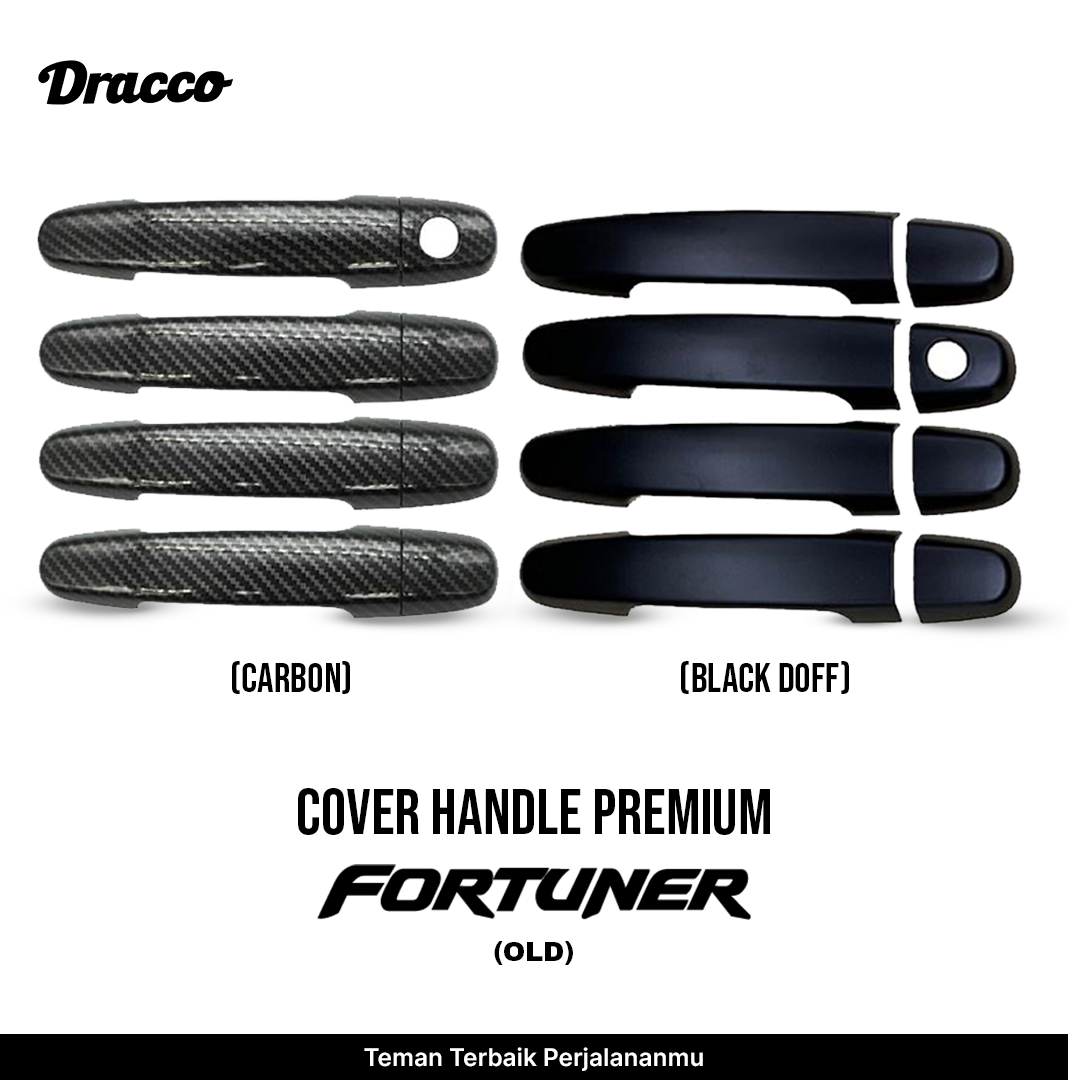 Premium Fortuner Old Carbon Blackdoff Handle Cover Dracco Car Door Handle Cover Harga  78,272 Ringgit*Penghantaran Percuma