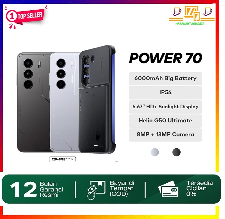 Itel P70 Power 70 4+4/128Gb Cellphone | 8+8/128Gb - Big Battery 6000Mah Harga  1,000,000 Ringgit*Penghantaran Percuma