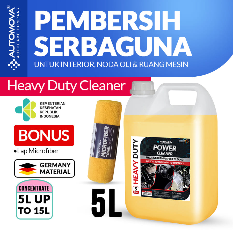 Automova Power Cleaner Heavy Duty Engine Degreaser 5 Litre Harga 195,000 rupiah*Gratis Ongkir