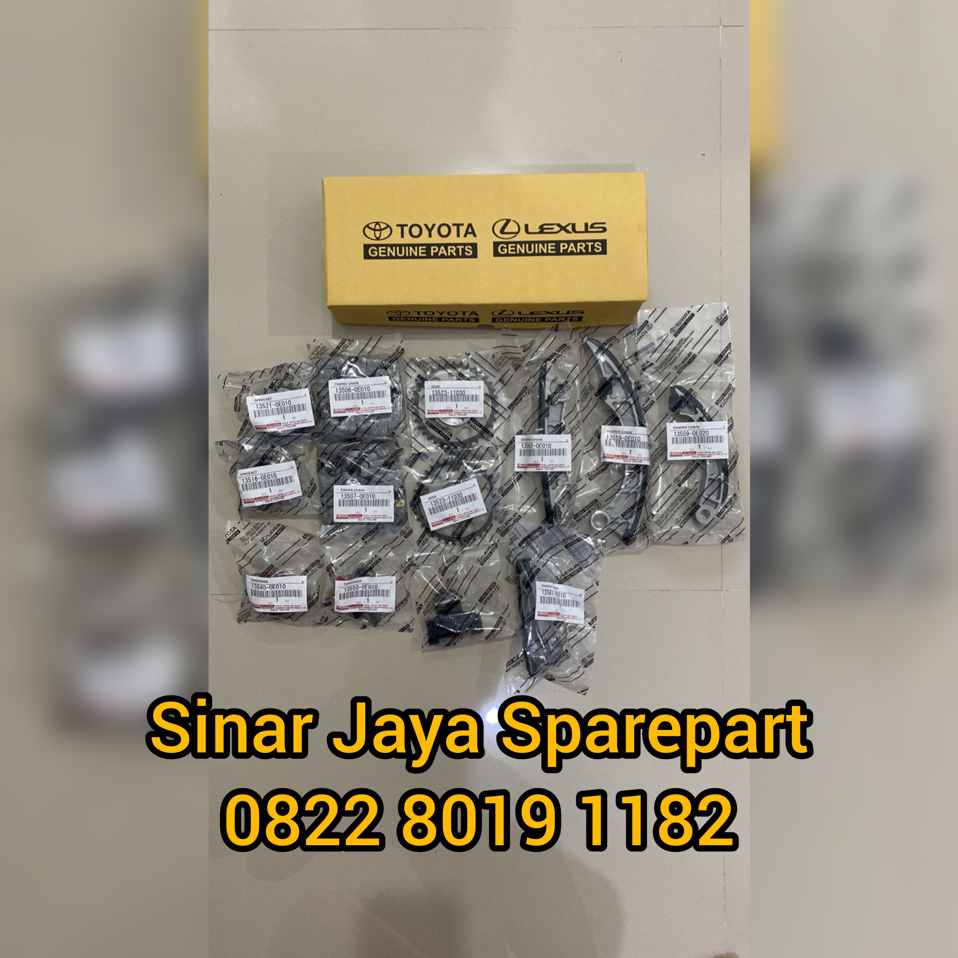 Timing Chain Rantai Keteng Set Hilux Revo 2.4cc Innova Reborn 2.4cc Fortuner VRZ 2.4cc Harga 2,500,000 rupiah*Gratis Ongkir