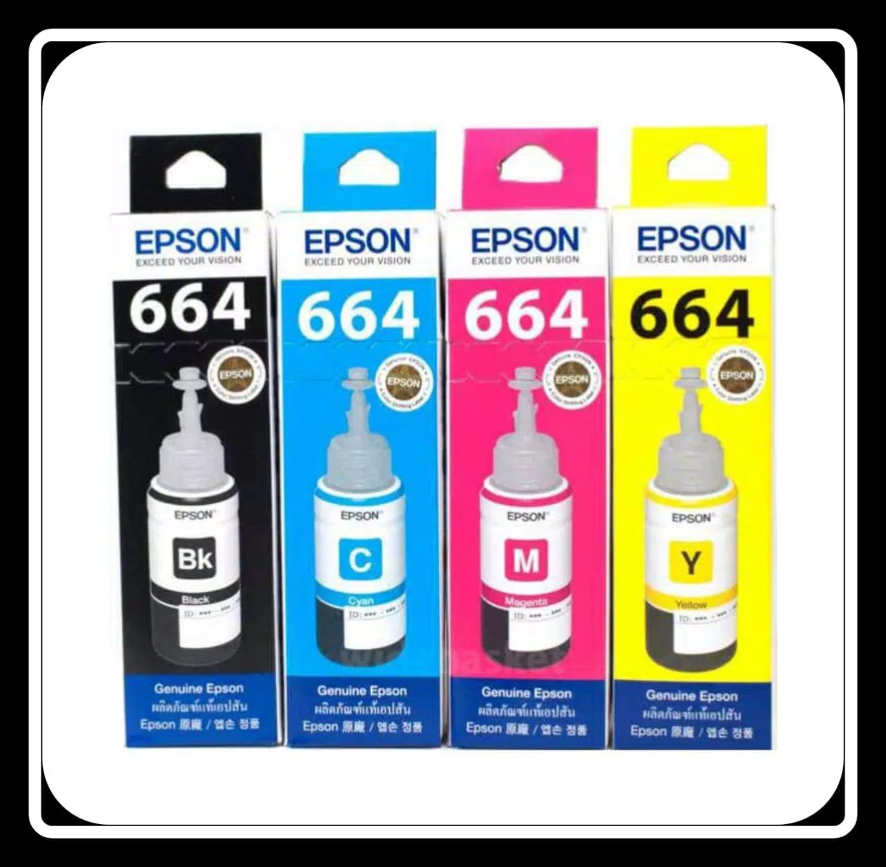 Tinta Epson 664 original 1 paket BK C M Y | Lazada Indonesia