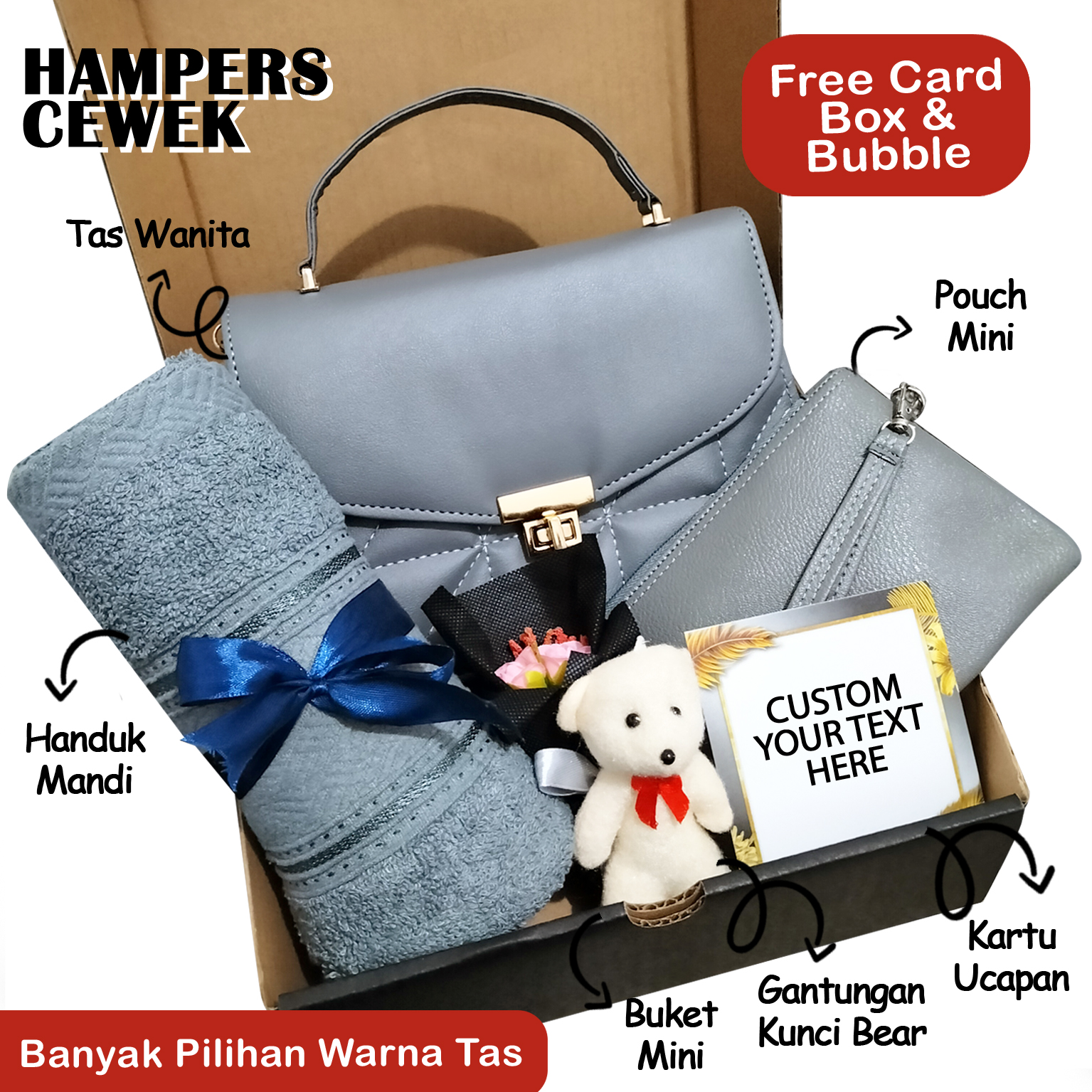 Set hampers tas wanita kado ulang tahun cewek hadiah hadiah pernikahan wisuda anniversary ultah bestie