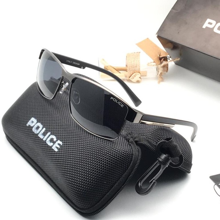 Kacamata fashion pria hitam coklat lensa Polarized anti UV keren