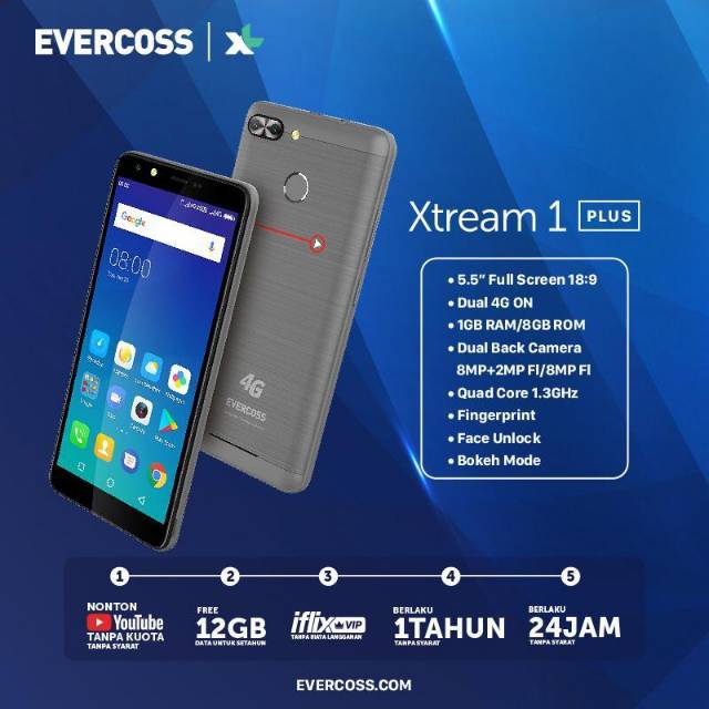 EVERCOSS U6 XTREME 1 PLUS Harga 285,000 rupiah*Gratis Ongkir