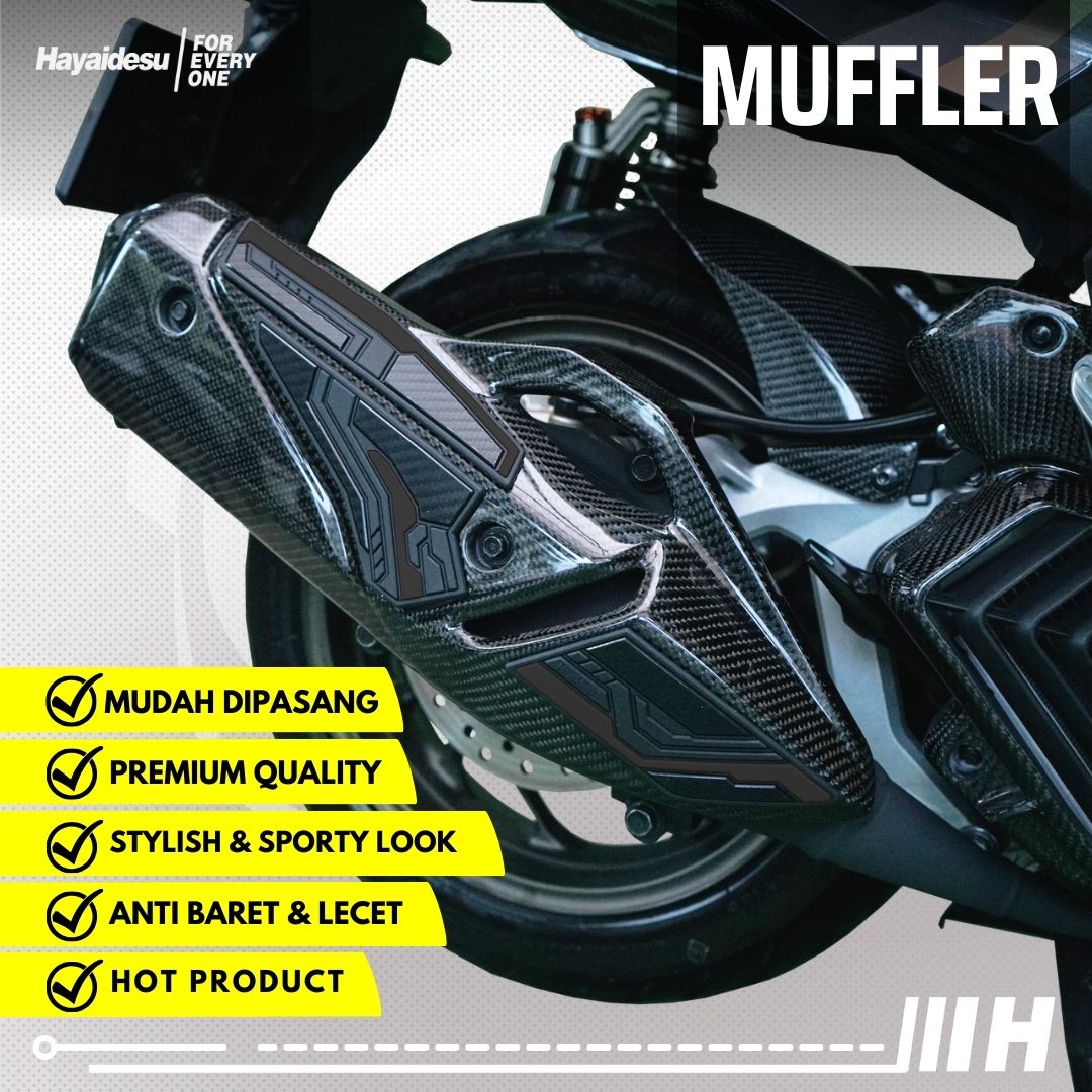Hayaidesu Vario FI / Click 160 Muffler Knalpot Body Protector Cover Harga 63,000 rupiah*Gratis Ongkir