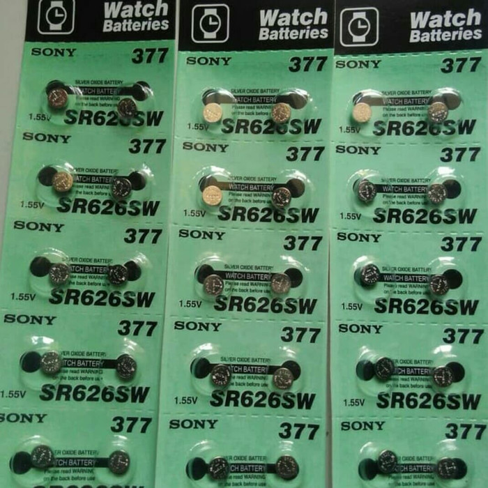 	 Mw Cod Baterai Jam Tangan Sony Sr626Sw 377 Baterai Jam Harga Per Papan 2500 	