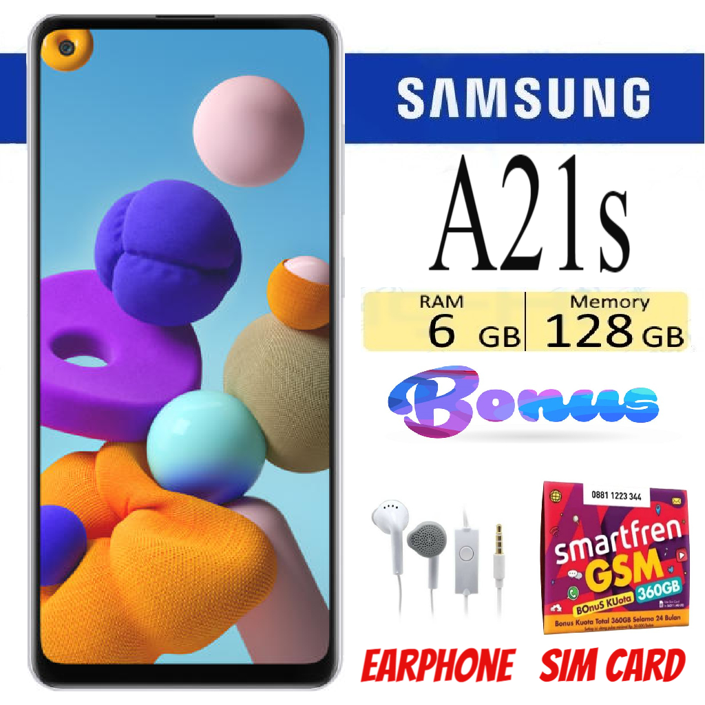 SAMSUNG GALAXY A21s RAM 6/128 GB - Garansi Toko Harga 1,300,000 rupiah*Gratis Ongkir