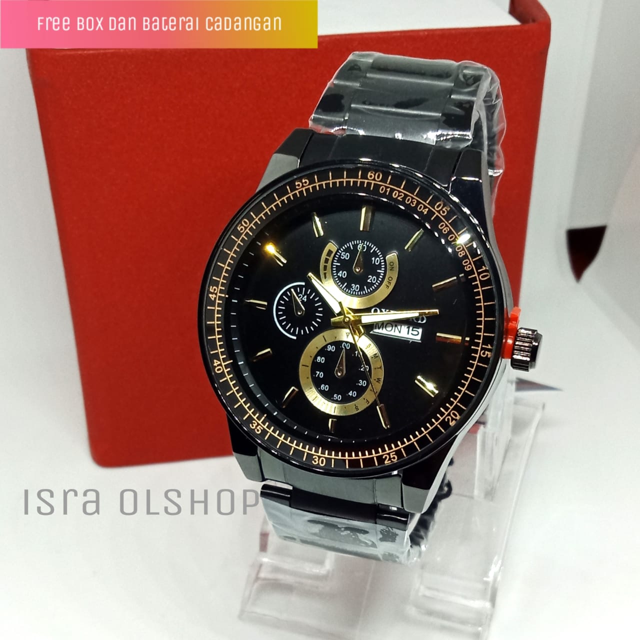 !! JAM TANGAN PRIA//JAM TANGAN PRIA MEWAH//JAM TANGAN PRIA ANTI AIR//FREE BOX DAN BATERAI CADANGAN