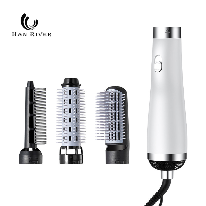 HAN RIVER Pengering Rambut Sisir Pelurus dan Pengeriting/ Alat Penata Rambut 3 in 1/ hair dryer styling brmbut