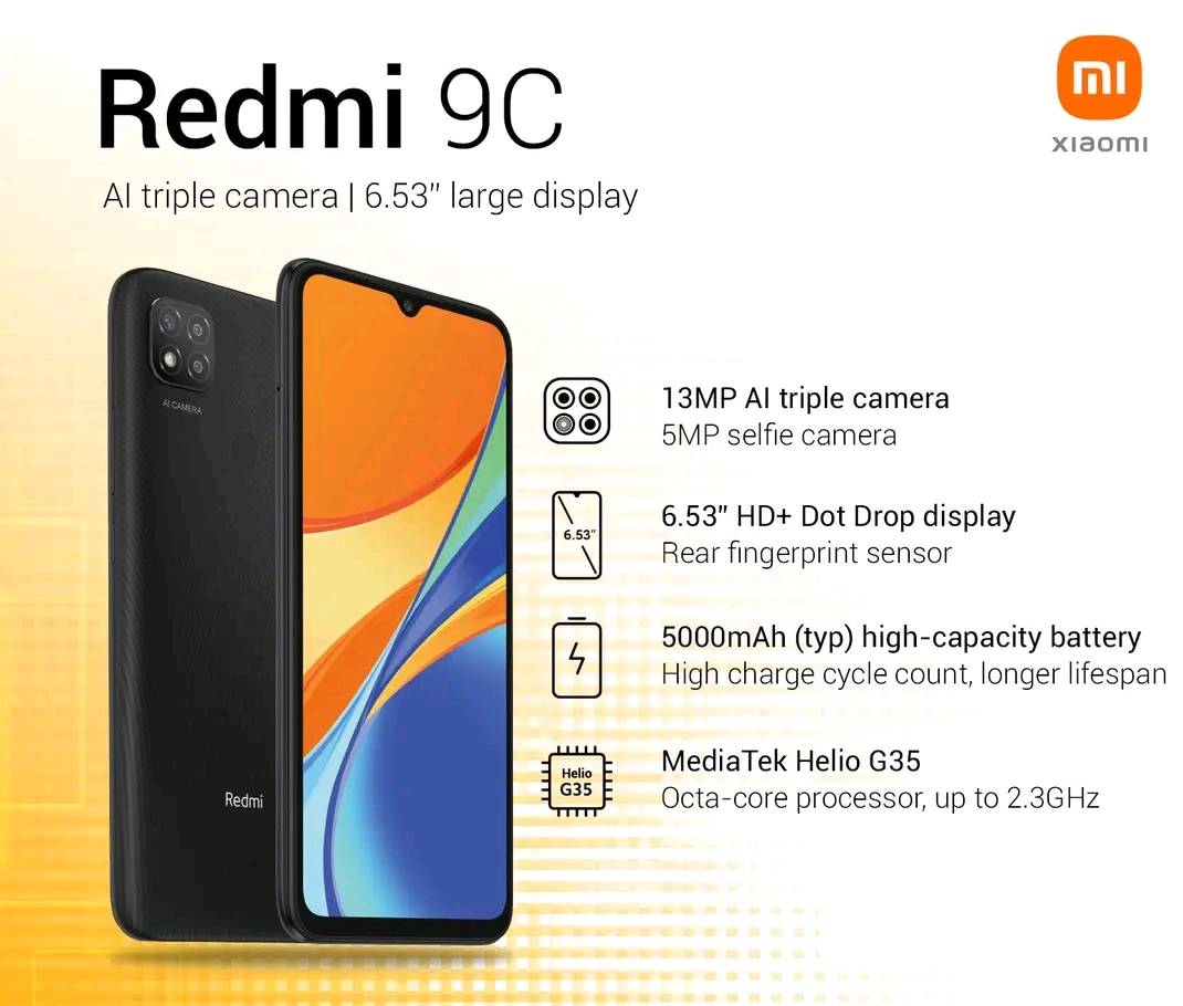 Redmi 9C Ram 4/64 nominus masih mulus fullshet second rasa baru garansi resmi Indonesia Harga 950,000 rupiah*Gratis Ongkir