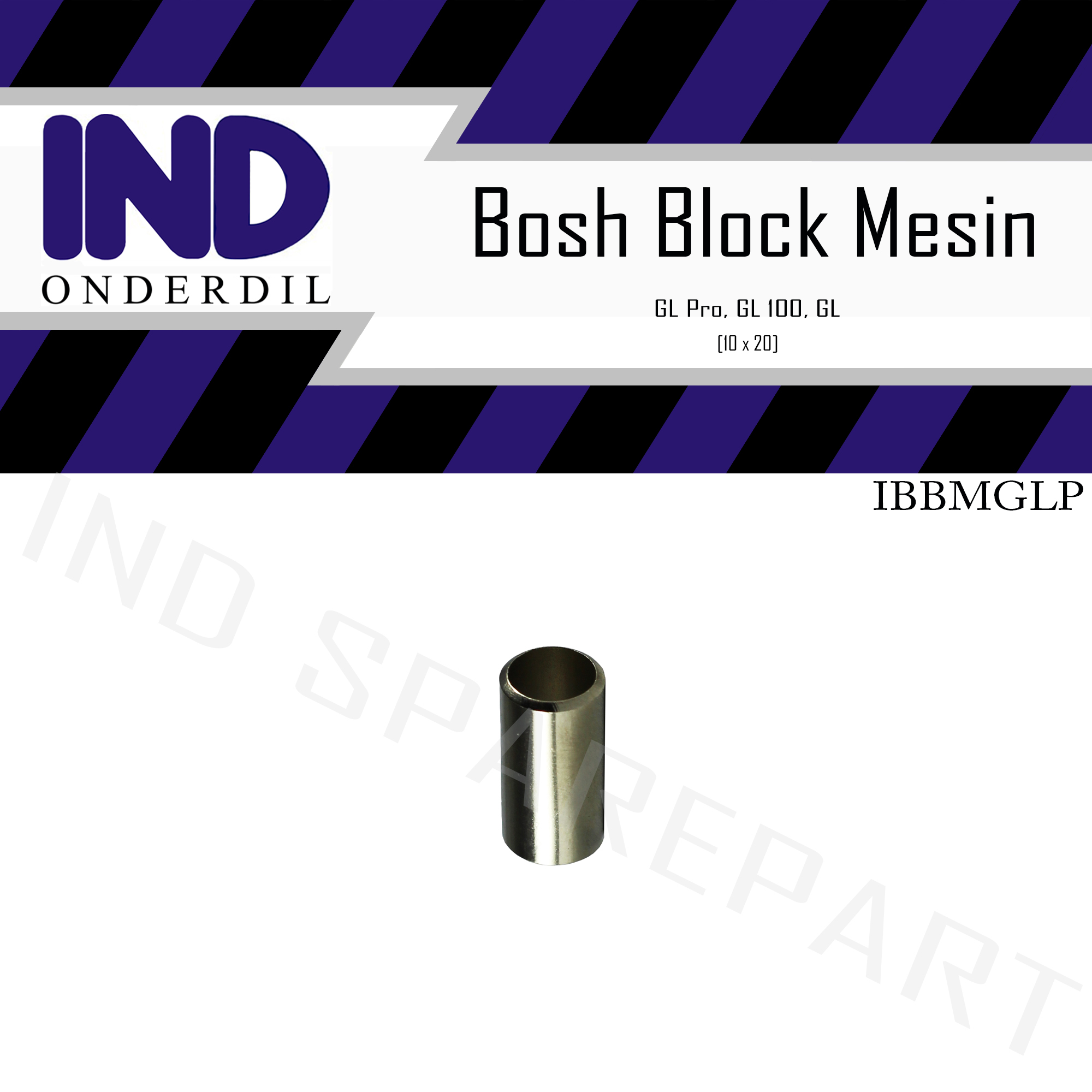 Bosh-Bos Blok-Block Mesin GL Pro & GL & GL 100 10x20 Mm Harga 3,070 rupiah*Gratis Ongkir