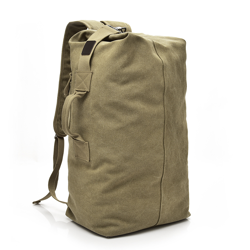 Tas Ransel Travel Kanvas Big/small Size - 170037 - Khaki