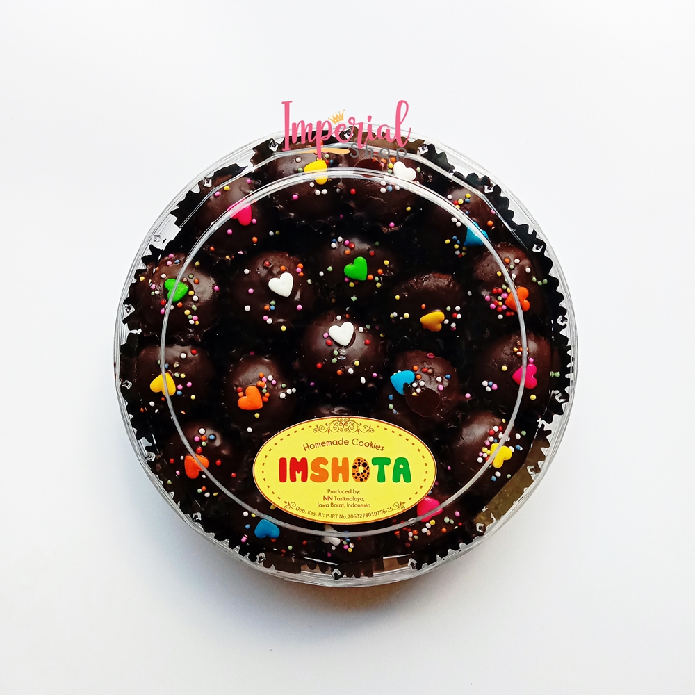 Kue Bola Cokelat Toples Besar Kue Kering Coklat Chocolate Ball Premium Butter Toples Besar Original NN…