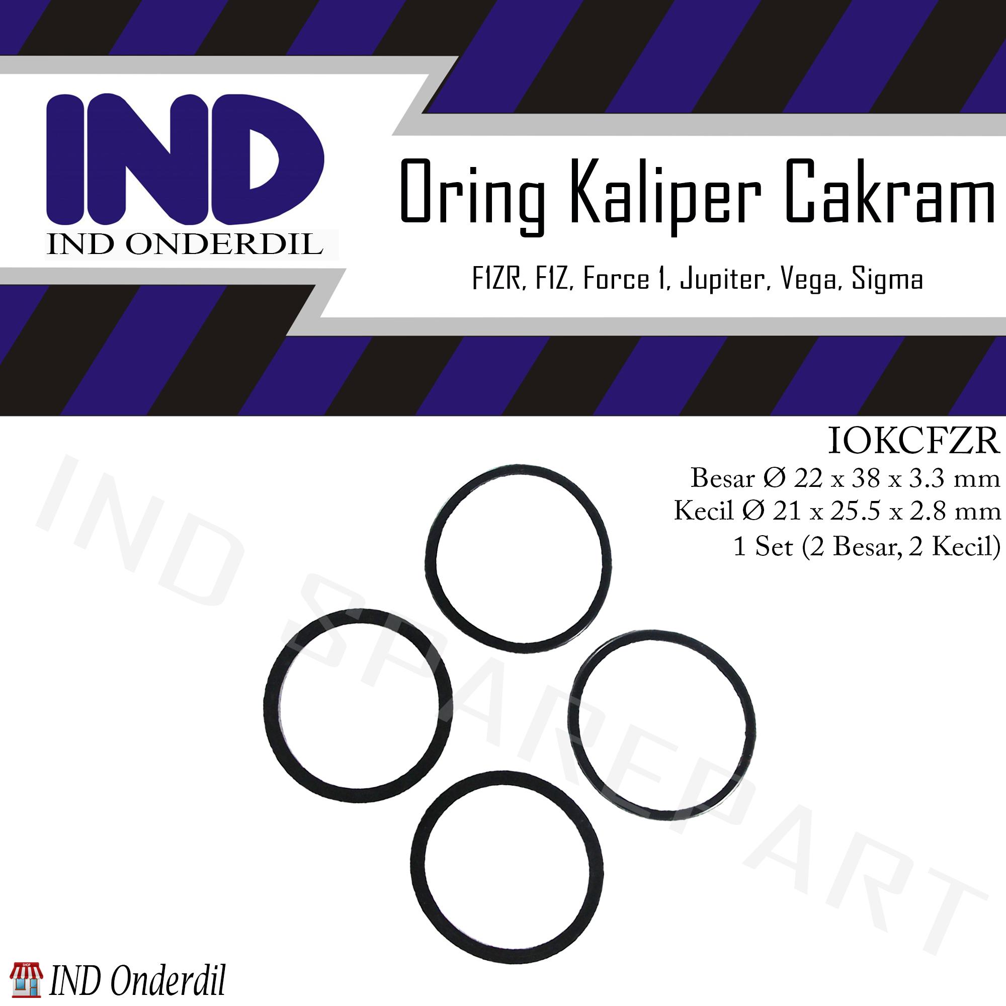 Oring-O Ring-Karet-Seal Piston Kaliper-Caliper Cakram Depan F1ZR-F1 ZR & Force 1 & F1Z-F1 Z & Jupiter Lama & Vega Old & Sigma Harga 3,120 rupiah*Gratis Ongkir