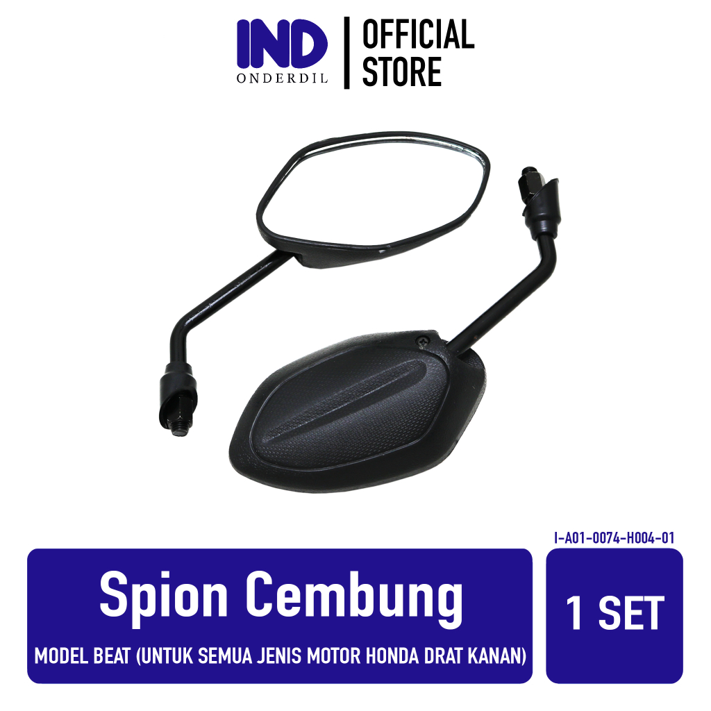Spion-Sepion-Kaca-Mirror-Cermin Cembung Kiri-Kanan Drat Kanan Set Honda Grand/Beat Karbu-FI-Pop-Street-Sporty eSP-New/Supra X 125-Fit New-F1/Revo Harga 38,350 rupiah*Gratis Ongkir