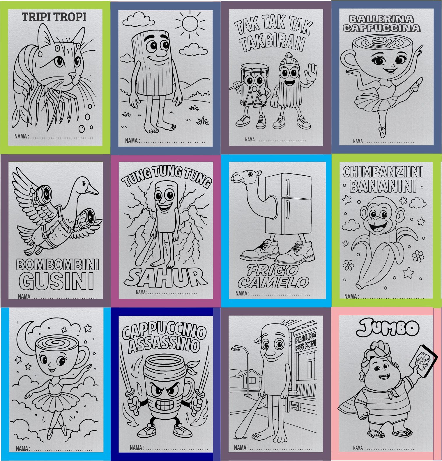 Newest package of 50 Styrofoam painting size 33x50x1 list duct tape/cork painting/painting/coloring sterofoam/painting sterofom/painting/education/Cork Harga  140,000 rupiah*Gratis Ongkir