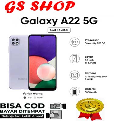 SAMSUNG GALAXY A22 5G RAM 6/128GB Giá 4,900,000 Đồng*Miễn phí vận chuyển